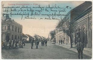 1910 Érmihályfalva, Valea lui Mihai; Fő tér, üzletek. W.L. Bp. 1716. / main square, shops (EB)
