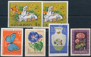 1950-1982 6 db vágott bélyeg (5 klf)