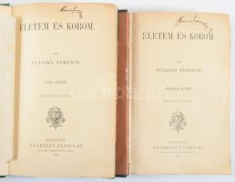 Pulszky Ferenc: Életem és korom. I-II. köt. Bp., 1884, Franklin-Társulat, 1 t.+ [6]+504 p.; 541+[1] p. Második kiadás. Átkötött félvászon-kötésben, kissé sérült borítóval. A címlapon szentkirályszabadjai Karsa Ferenc (1827-1915) 1848-as honvéd hadnagy, Görgey Artúr parancsőrtisztje, árvaszéki elnök névbejegyzésével.