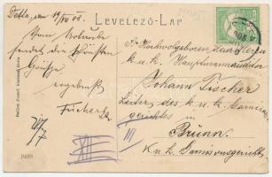 1908 Detta, Ghedu, Deta; Kratzer liget. Ballon József kiadása / Kratzer Park (r)