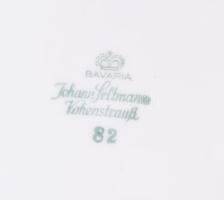 Bavaria tárnics mintás vékonyporcelán egyszemélyes reggeliző készlet, csésze alátéttel és desszertes...