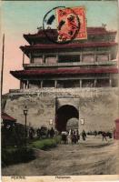 1914 Beijing, Peking; Hatamen. Hans Bahlke, Esperanto letter. TCV card (EB)