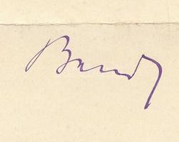 Csilléry András (1883-1964) népegészségügyi (népjóléti) miniszter aláírása