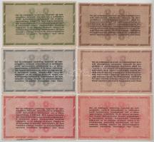 1946. 10.000AP + 50.000AP + 100.000AP + 500.000AP + 1.000.000AP (2xklf, sorszámos és sorszám nélküli...