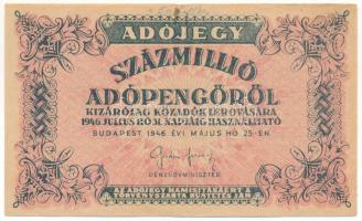 1946. 100.000.000AP T:F,VG Adamo P55