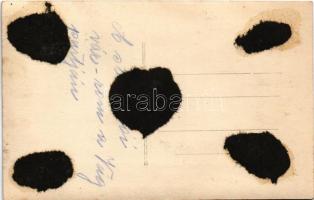 Sztrecsnó, Sztrecsény, Strecno; várrom. Rasofsky felvétele / castle ruins. photo (ragasztónyomok / g...