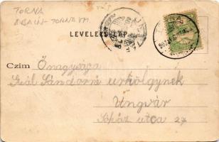 1903 Torna, Abaúj-Torna, Turna nad Bodvou, Turnau; Várrom, Római katolikus templom. Steinberger Igná...