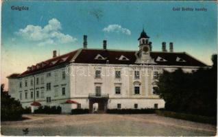 1918 Galgóc, Frasták, Hlohovec; Gróf Erdődy kastély. Vasúti levelezőlapárusítás / castle (EK)