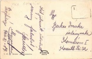 1940 Nagypaka, Velká Paka; Római katolikus templom, fogyasztási és értékesítő szövetkezet üzlete, hő...