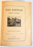 Barátosi-Balogh Benedek: Dai Nippon. Kelet csodái. Bp., [1906], Magyar Kereskedelmi Közlöny, 472+[8] p. Kiadói aranyozott, dombornyomott, szecessziós egészvászon-kötés, sérült gerinccel, kissé sérült fűzéssel.