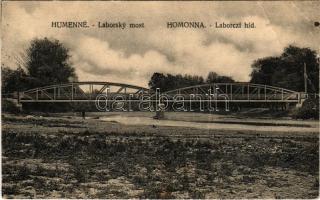 1933 Homonna, Homenau, Humenné; Laborczi híd / Laborsky most / Laborec bridge (Rb)