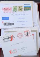 Környezetvédelem motívum küldemények és modern futott levelek, dobozban