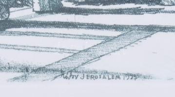 Zádor István (1882-1963): Kenetkő, ahova lefektették Jézus testét. Rézkarc, papír, jelzett a karcon,...