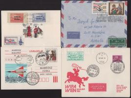 Magyar és külföldi levelek, FDC-k, díjjegyesek