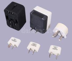 Áramátalakító, dobozban, hozzá konnektorok.