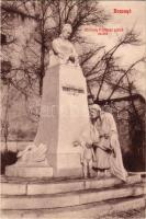 1906 Rozsnyó, Roznava; Andrássy Franciska grófné szobra. Búfy János kiadása / statue, monument (gyűrődés / crease)