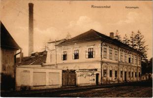 1913 Rimaszombat, Rimavska Sobota; Konzervgyár. Lévai Izsó kiadása / can factory (apró szakadás / tiny tear)