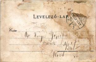 1902 Pozsony, Pressburg, Bratislava; Kórház utca, villamos. G. Duschinsky kiadása / Spitalgasse / Ho...