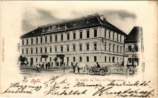 Igló, Zipser Neudorf, Spisská Nová Ves; Állami segély. evangélikus főgimnázium. Csetényi Emil kiadása / Lutheran school (felületi sérülés / surface damage)