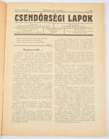 1940 Csendőrségi lapok szerk: Besenyői Beöthy Kálmán, január 1-i száma, Garay borítójával,