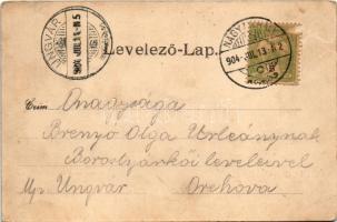 1904 Nagymihály, Michalovce; Gróf Sztáray kastély / castle (Rb)