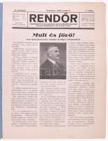 1929 A Rendőr c. folyóirat szeert: Markovich Miklós, Élthes Gyula III. évf. I. szám. 12p
