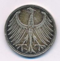 Német Szövetségi Köztársaság 1951F 5M Ag T:XF,VF patina
Federal Republic of Germany 1951F 5 Mark Ag...