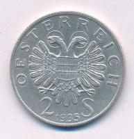 Ausztria 1935. 2Sch Ag "Karl Lueger" T:XF Austria 1935. 2 Schilling Ag "Karl Lueger" C:XF Krause KM#2855
