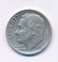 Amerikai Egyesült Államok 1952. 1d (10c) Ag "Roosevelt" T:VF USA 1952. 1 Dime (10 Cents) Ag "Roosevelt" C:VF Krause KM#854
