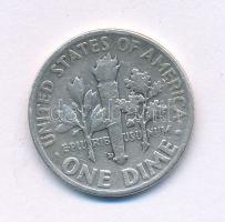 Amerikai Egyesült Államok 1952. 1d (10c) Ag "Roosevelt" T:VF
USA 1952. 1 Dime (10 Cents) ...