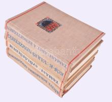 Az Erdélyi Szépmíves Céh 4 kötete: Tamási Áron: Ábel a rengetegben.; Kós Károly: Varjunemzetség.; Tamási Áron: Szülőföldem.; Gróf Bánffy Miklós: Darabokra szaggattatol. Kolozsvár, é.n., Erdélyi Szépmíves Céh. Kiadói egészvászon-kötés, vegyes állapotban.