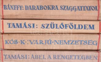 Az Erdélyi Szépmíves Céh 4 kötete: Tamási Áron: Ábel a rengetegben.; Kós Károly: Varjunemzetség.; Ta...