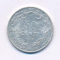 Belgium 1911. 50c Ag "Albert" holland körirat T:XF,VF Belgium 1911. 50 Cents Ag "Albert" Dutch legend C:XF,VF Krause KM#71