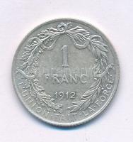 Belgium 1912. 1Fr Ag "Albert" francia körirat T:XF,VF Belgium 1912. 1 Franc Ag "Albert" French legend C:XF,VF Krause KM#72