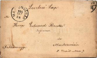 1904 Bánffyhunyad, Huedin; Ponori erdész menház. Czettel és Deutsch / forestry house (Rb)