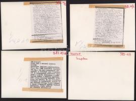 Csehszlovákia, Pozsony - 10 db feliratozott sajtófotó, 18x13 cm