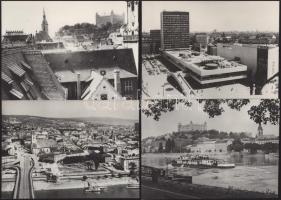 Csehszlovákia, Pozsony - 11 db feliratozott sajtófotó, 18x13 cm