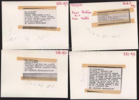 Csehszlovákia, Pozsony - 11 db feliratozott sajtófotó, 18x13 cm