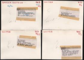 Csehszlovákia - 10 db feliratozott sajtófotó, 18x13 cm