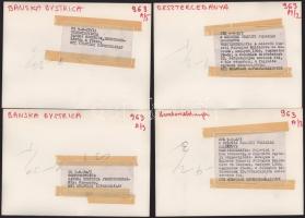 Csehszlovákia - 10 db feliratozott sajtófotó, 18x13 cm