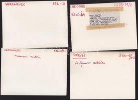 Franciaország - 13 db feliratozott sajtófotó, 18x13 cm