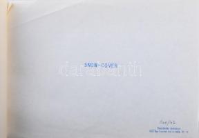 Galántai György (1941-): Veil of mist/snow-cover, 1980. Nyomat, hártyapapír, pecséttel jelzett, 300/...