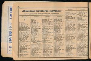 Magyar Királyi Államvasutak Hivatalos Menetrendkönyv. Téli II. kiadás. Érvényes 1943 december 6-tól....