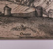 1596 Frans Hogenberg (1535-1590): Vienna vulgo Vienne de France - Le grand chemin de Rochillon en Da...