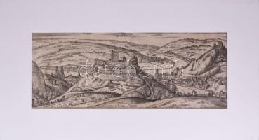 1596 Frans Hogenberg (1535-1590): Vienna vulgo Vienne de France - Le grand chemin de Rochillon en Da...