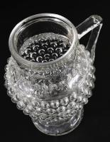 Halkonzervgyár Budapest halas üveg, jelzett, lepattanással, m: 20 cm