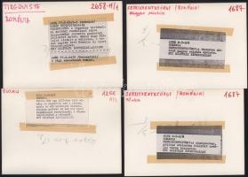 Románia - 10 db feliratozott sajtófotó, 18x13 cm