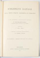 Schuchhardt, [Karl] Károly: Schliemann ásatásai Trója, Tiryns, Mykéne, Orchomenos és Ithakában. Ford.: Öreg János. Bp., 1892, MTA, 1 t.+ VIII+464 p.+ VII (térképek) t.+ 1 t. Egyetlen magyar kiadás. Gazdag fekete-fehér képanyaggal illusztrálva. Kiadói aranyozott egészvászon-kötés, nagyrészt jó állapotban, a lapok egy részén kis foltokkal, a kihajtható táblákon kisebb szakadásokkal.
