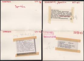 Jugoszlávia - 11 db feliratozott sajtófotó, 18x13 cm