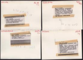 NSZK - 15 db feliratozott sajtófotó, 18x13 cm